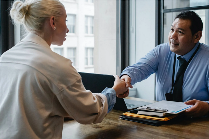 a financial advisor and a client